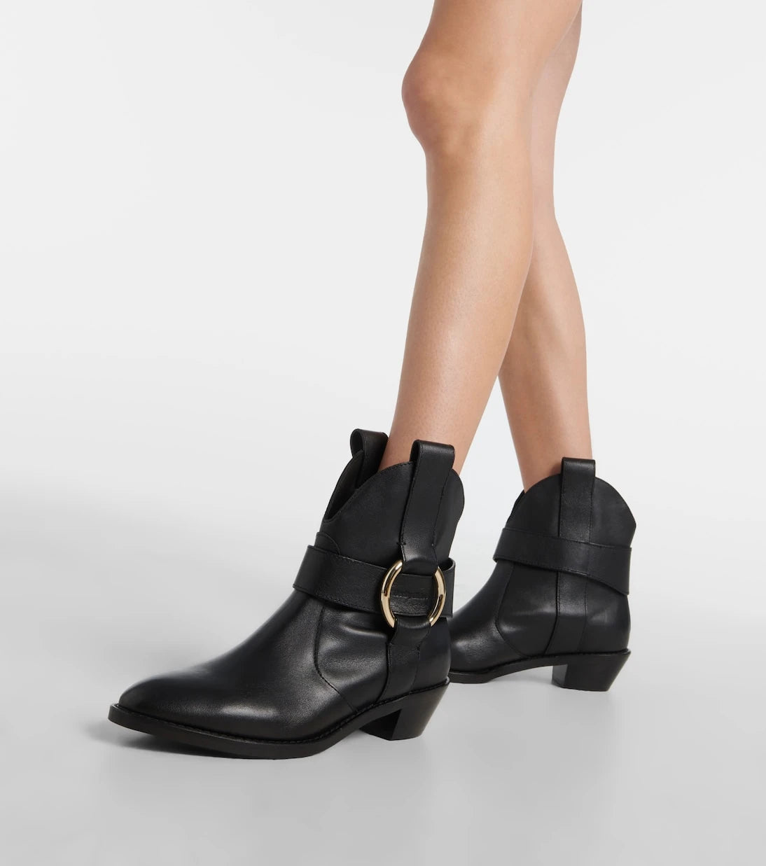 See By Chloé - New Ring leather ankle boots