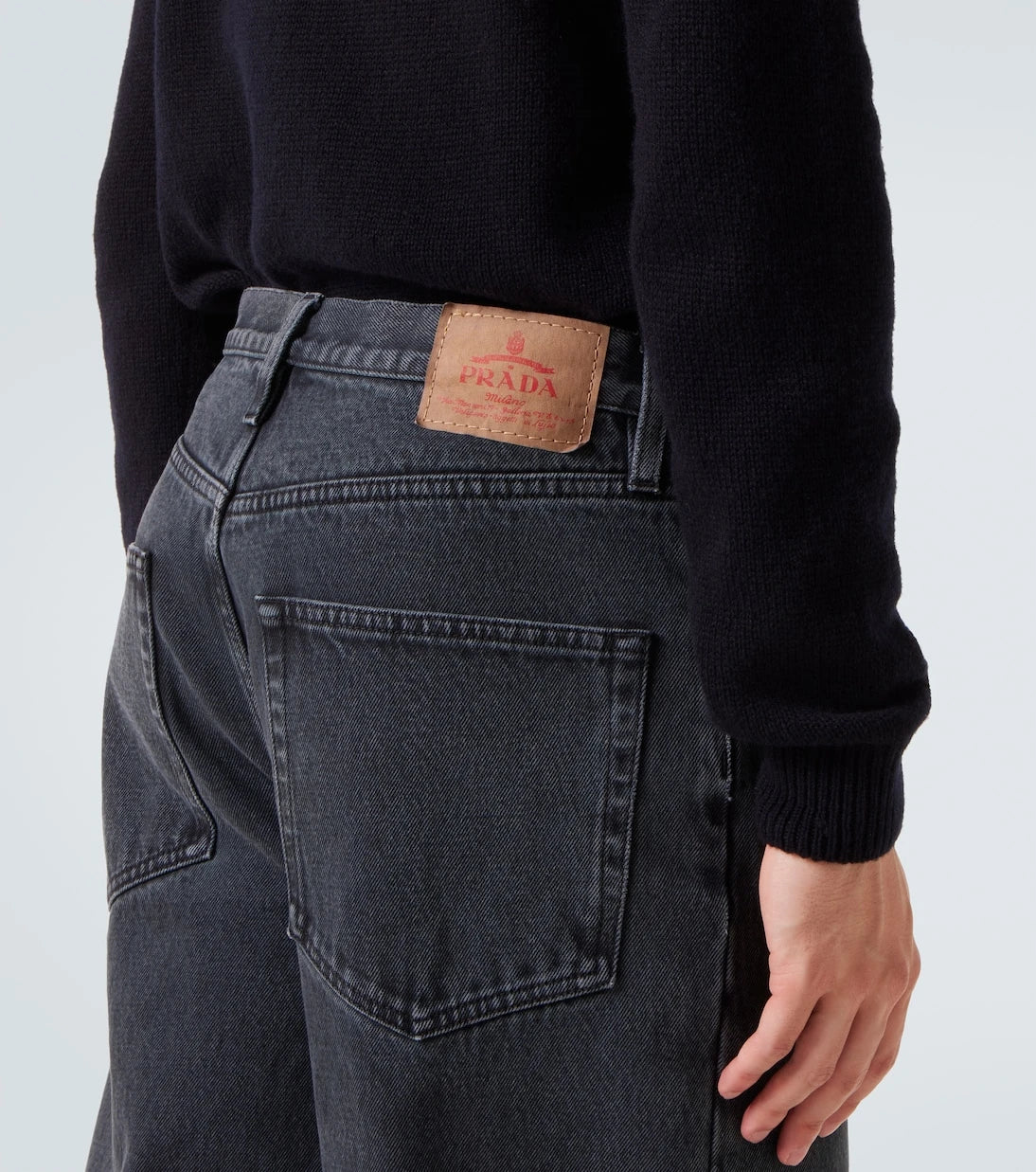 Prada - High-rise wide-leg jeans