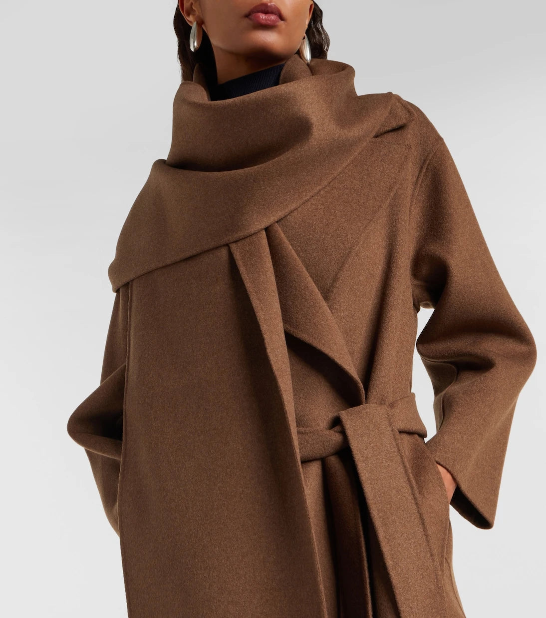 'S Max Mara - Curoe virgin wool wrap coat