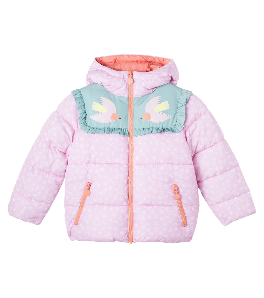 Stella McCartney Kids - جاكيت منفوخ مبطن بطبعة