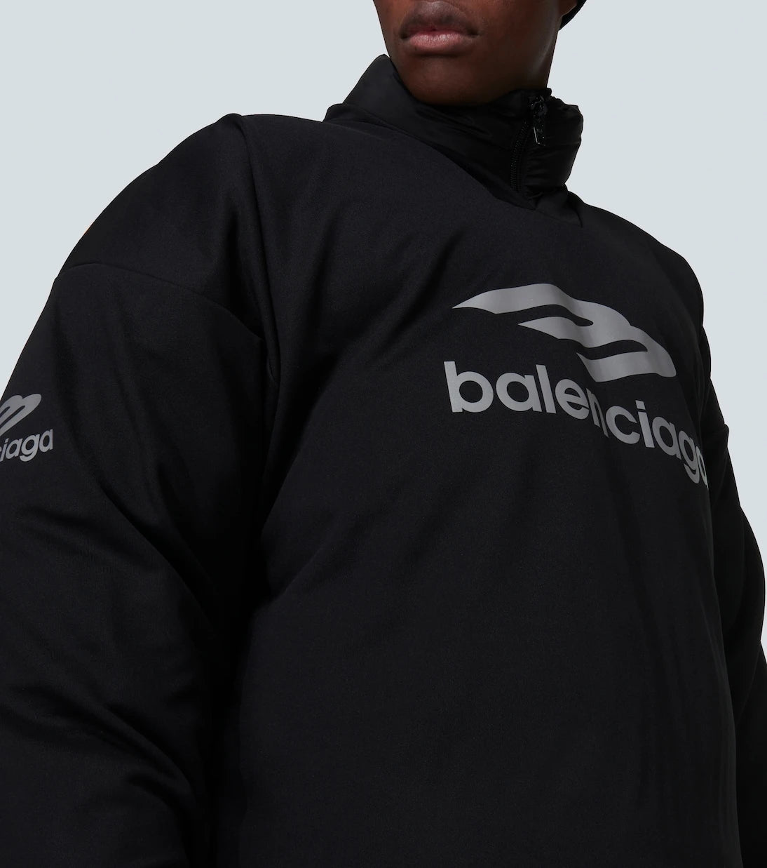 Balenciaga - بلوزة أيقونة الرياضة 3B كبيرة الحجم