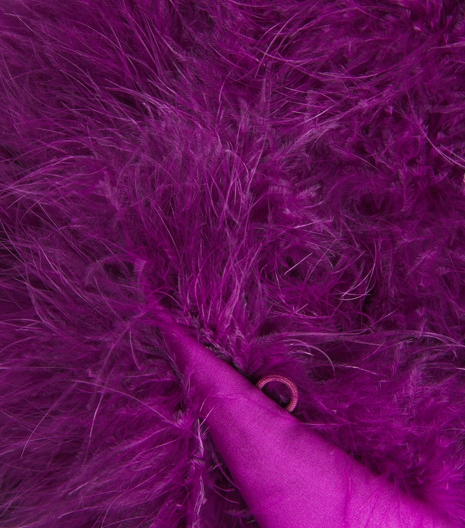 Yves Salomon Pink Feather Jacket