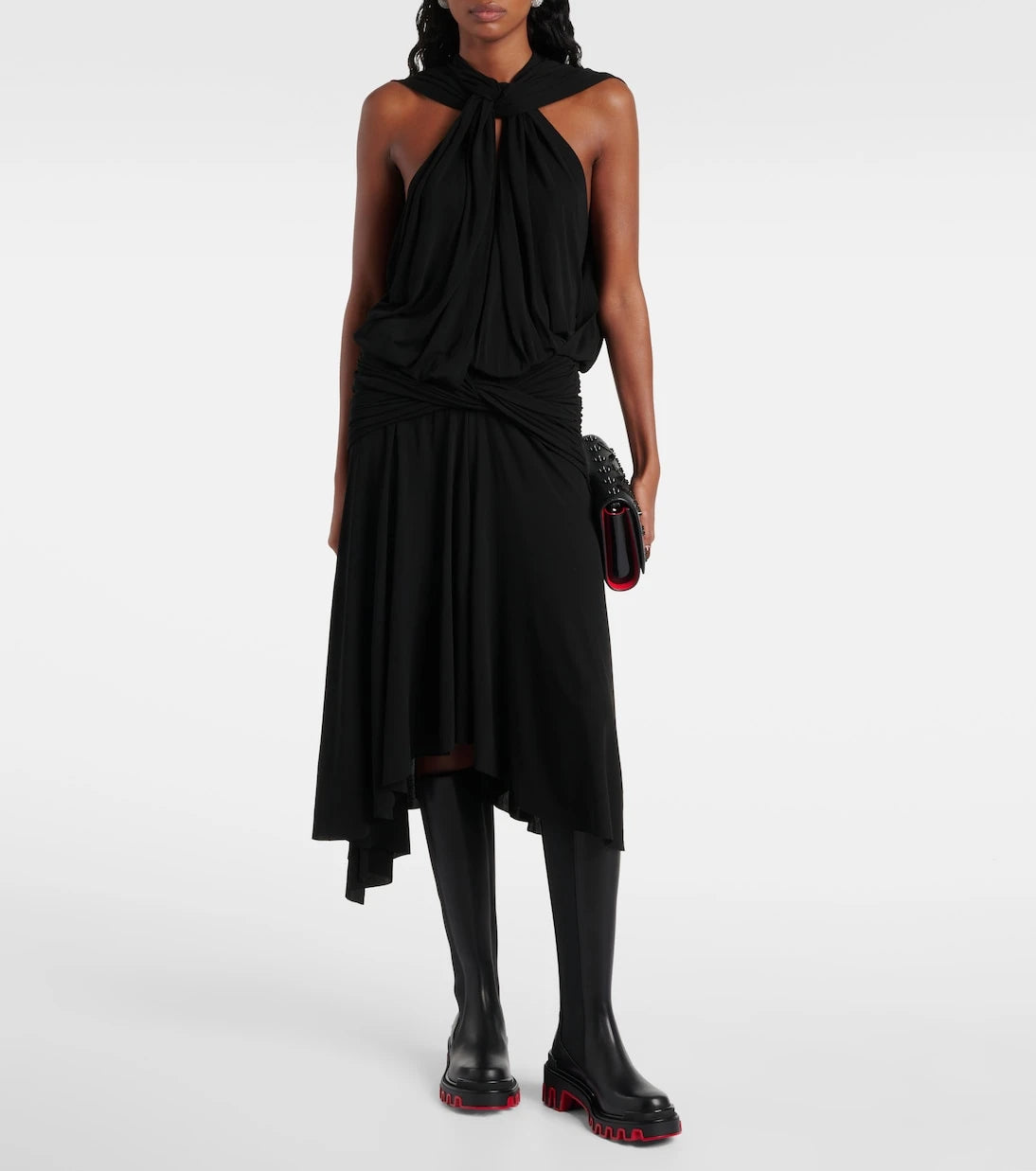 Christian Louboutin - Marchacroche Dune leather knee-high boots