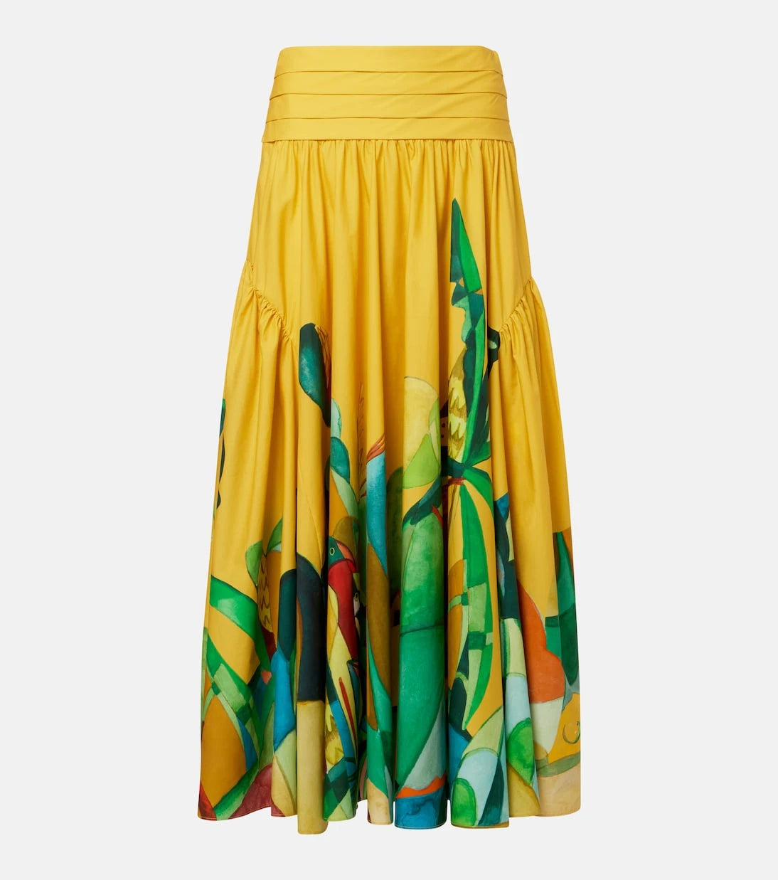 Alémais - Mokshini printed cotton poplin maxi skirt