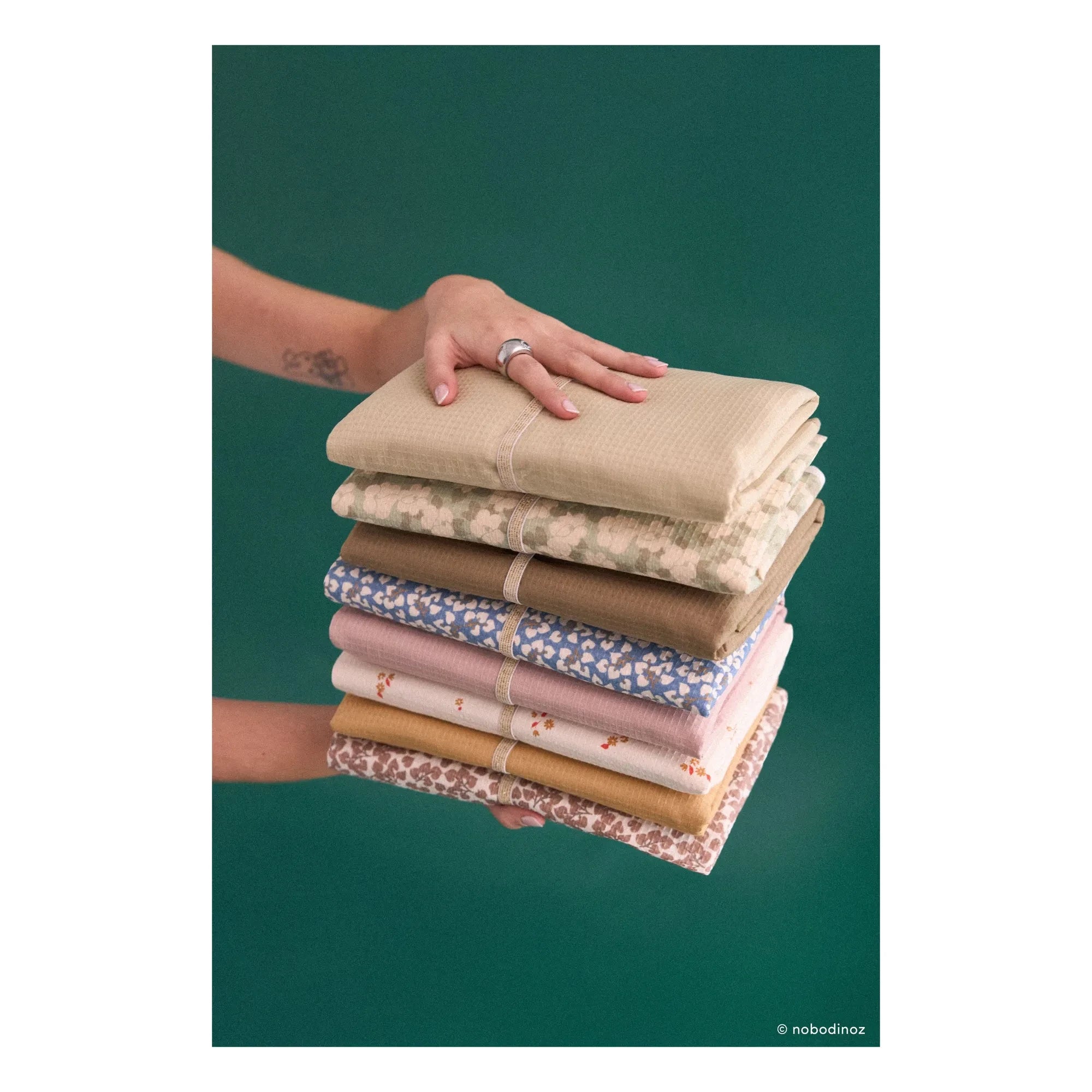Nobodinoz - Mozart Opera travel changing mat | Pale Pink