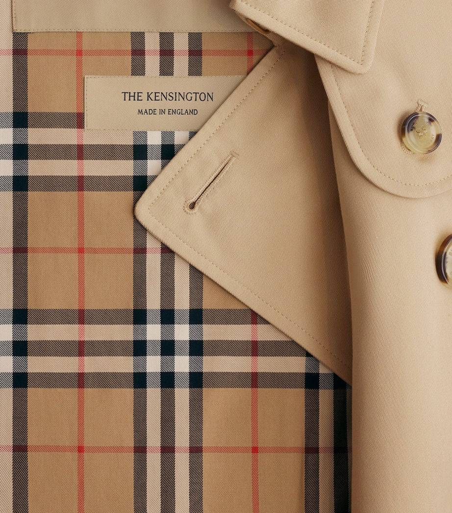 Burberry Beige Gabardine Mid-Length Chelsea Heritage Trench Coat