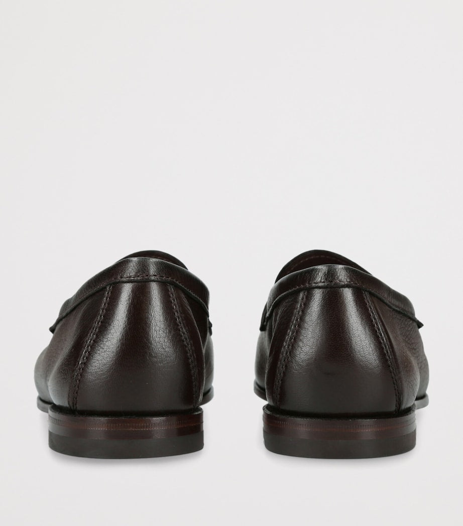 Grained Leather Carlos Loafers