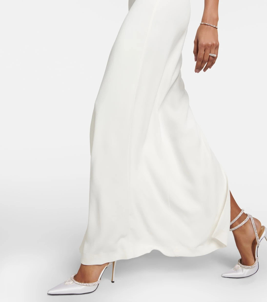 Nensi Dojaka - Bridal cutout crêpe gown