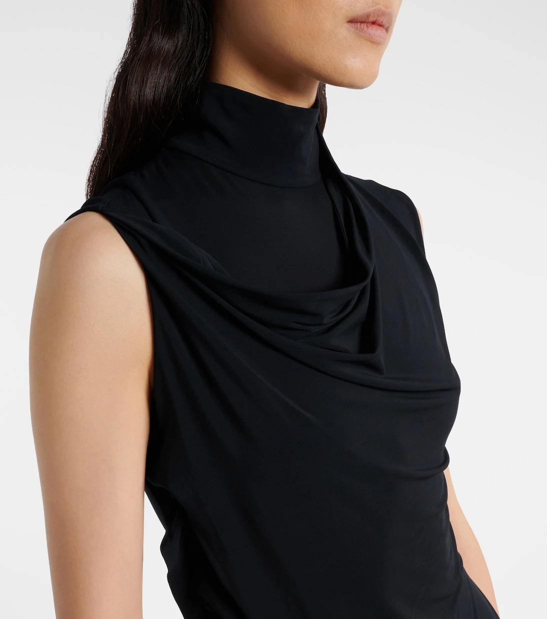 Jean Paul Gaultier - Draped jersey maxi dress