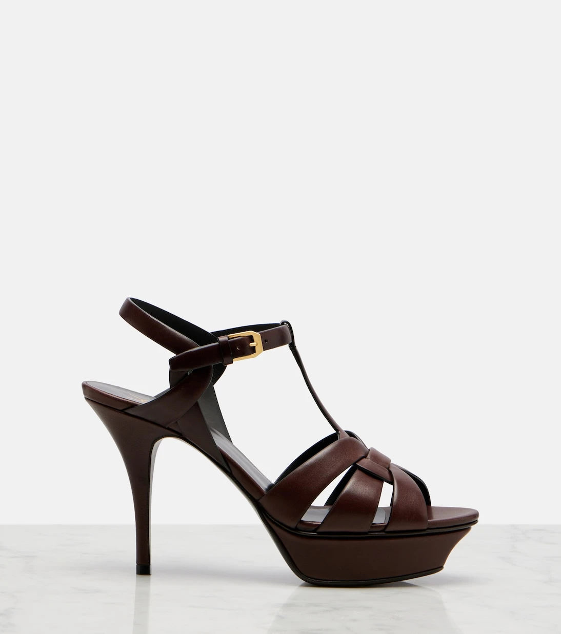 Saint Laurent - Tribute leather platform sandals
