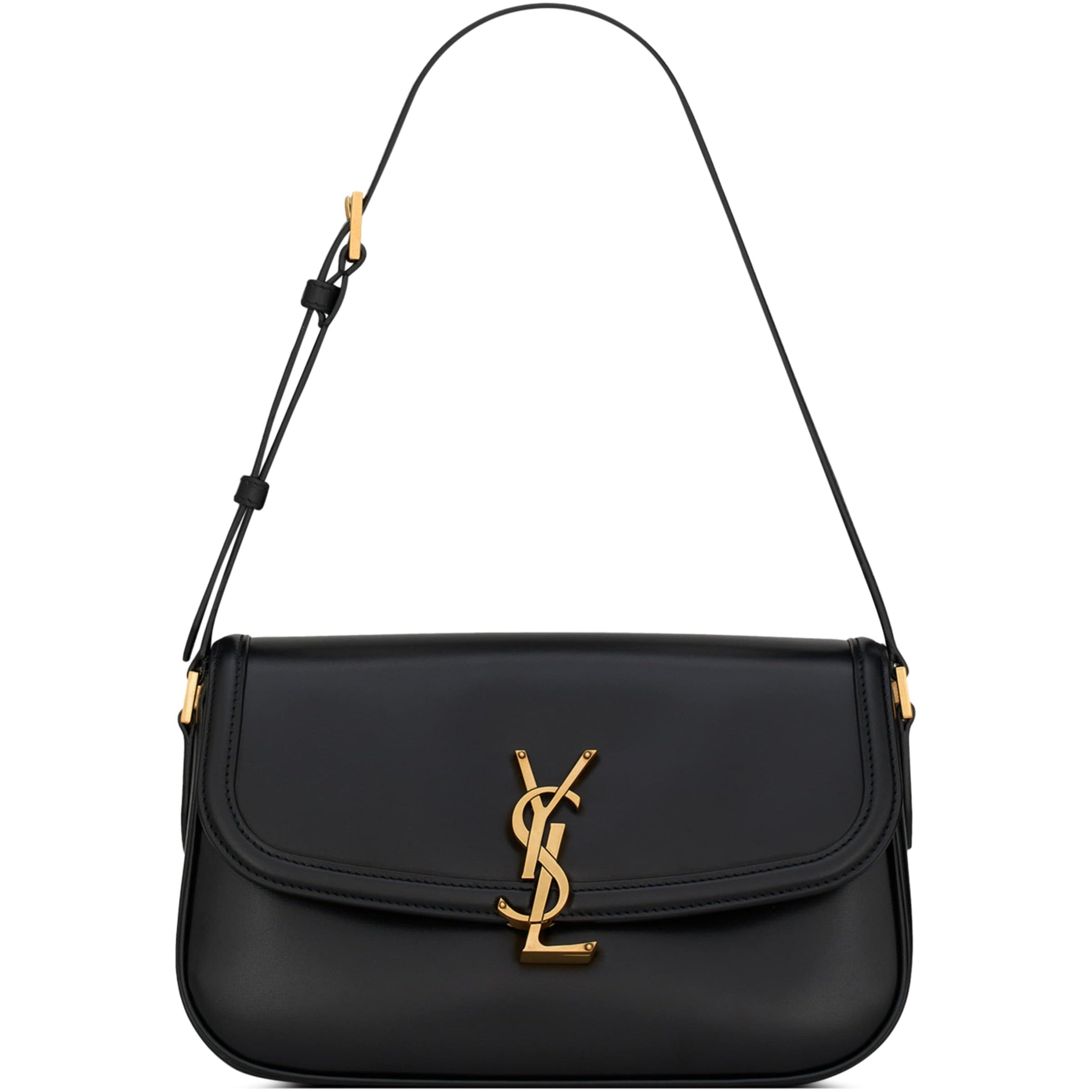 Saint Laurent Black Medium Solferino Shoulder Bag