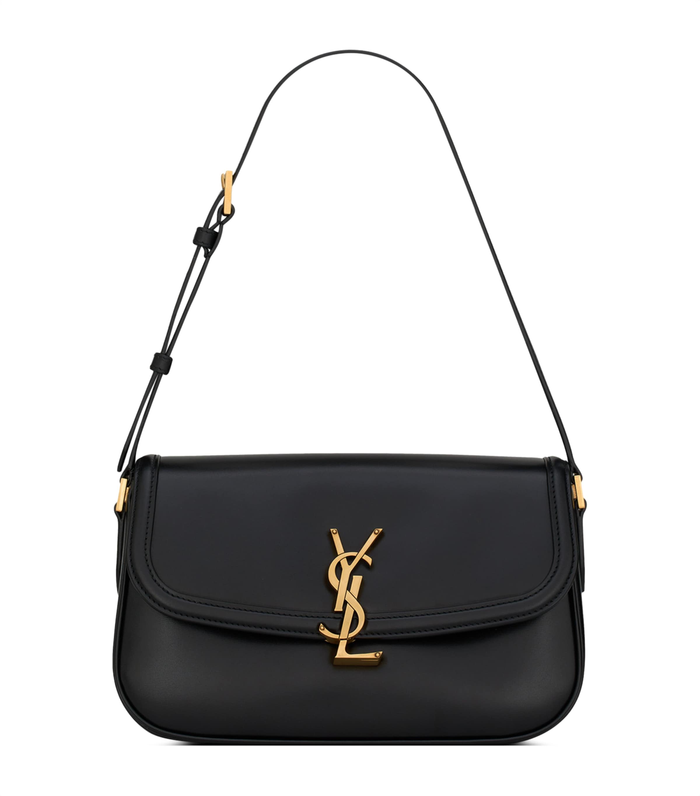 Saint Laurent Black Medium Solferino Shoulder Bag