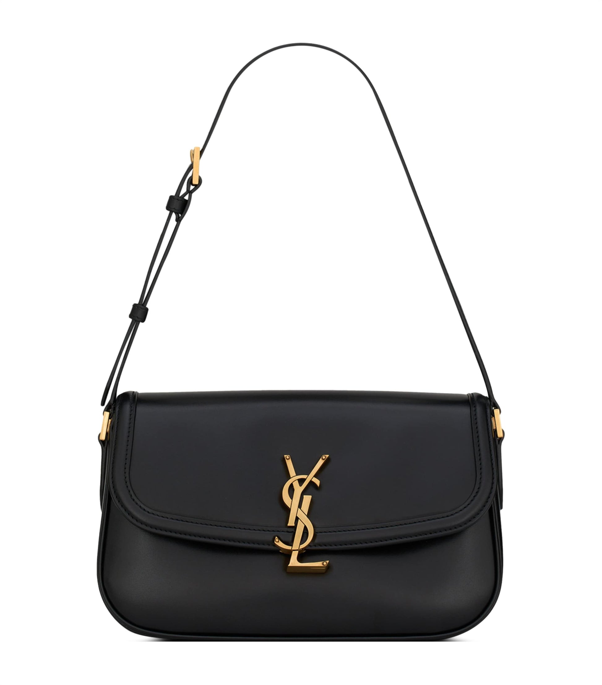 Saint Laurent Black Medium Solferino Shoulder Bag