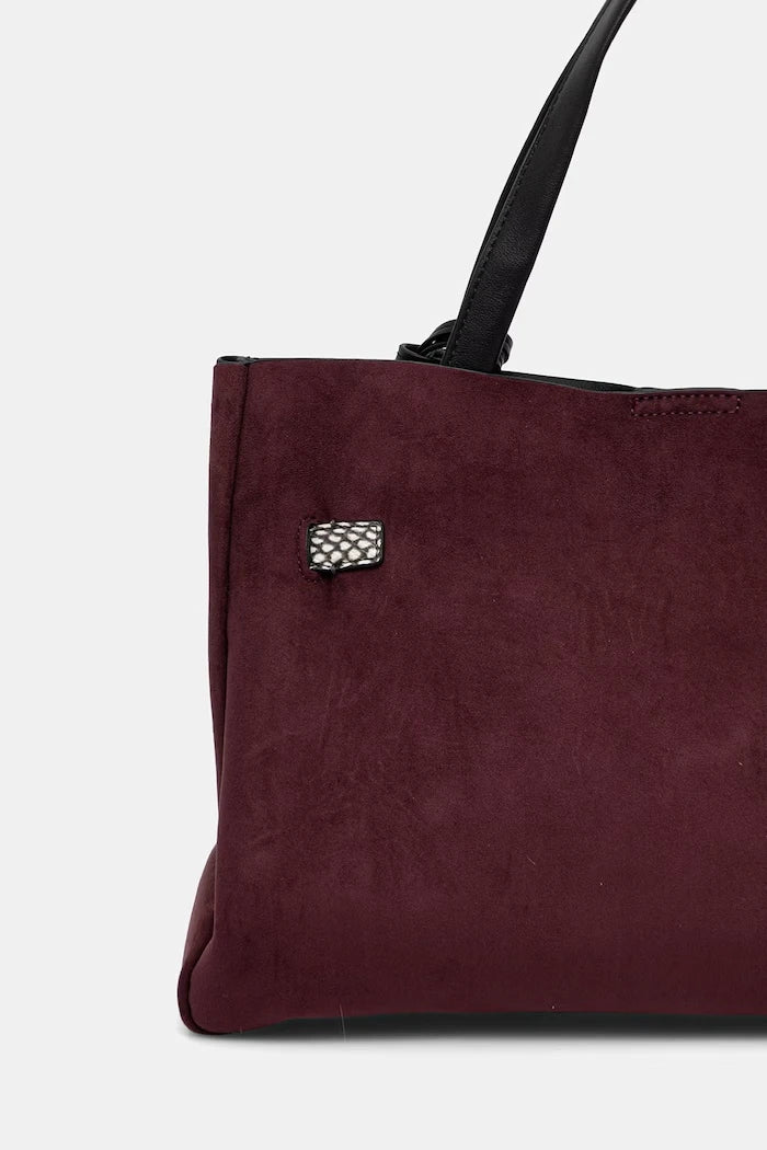 DKNY BRYAR kadın süet görünümlü shopping çanta