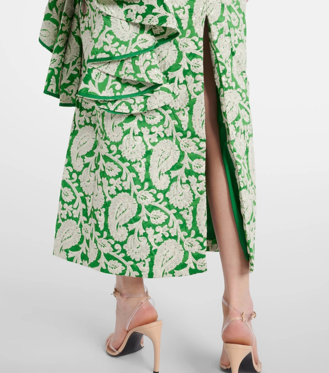 Johanna Ortiz - Draped paisley midi dress