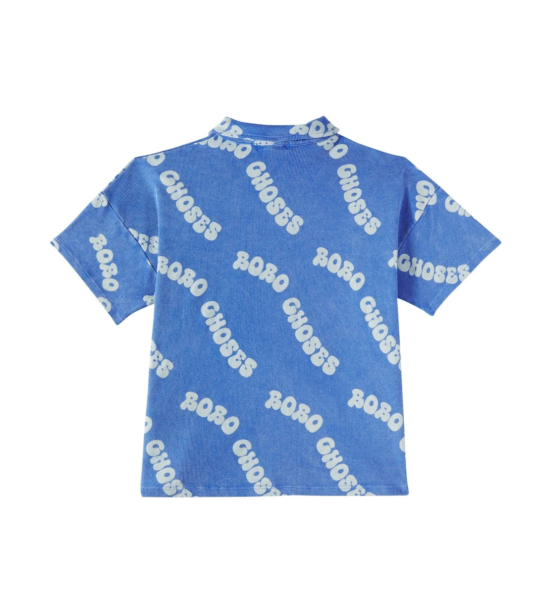 Bobo Choses - Printed waffle-knit cotton polo shirt