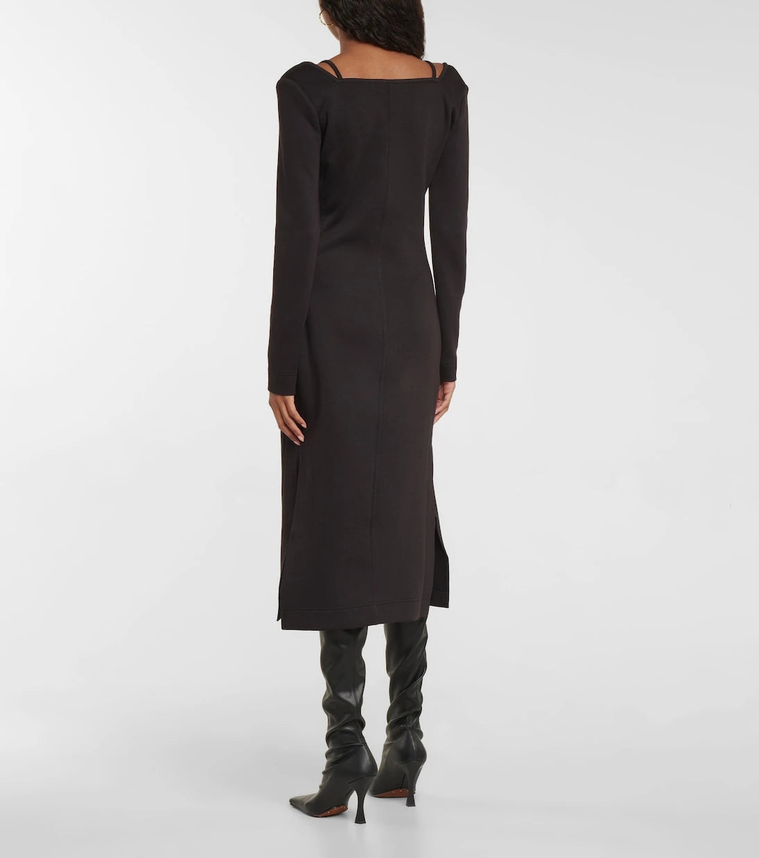 Proenza Schouler - فستان ميدي من الجيرسي المطاطي