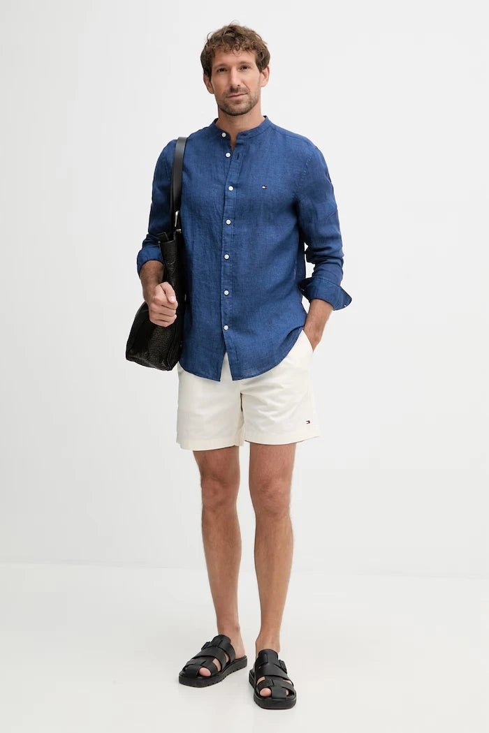 Tommy Hilfiger риза мъжка от лен