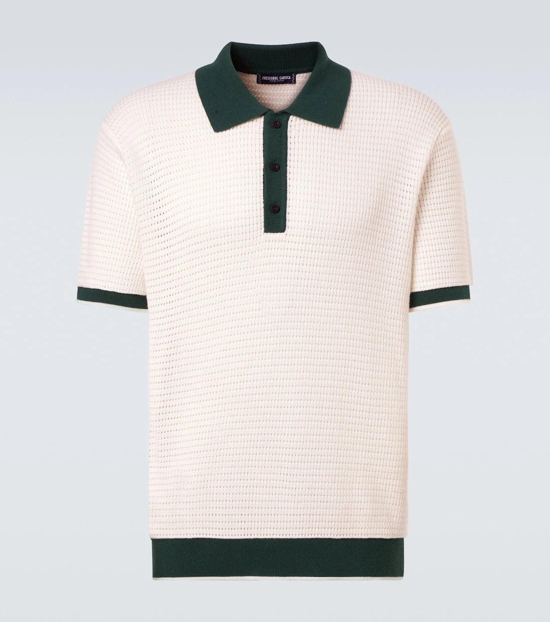 Frescobol Carioca - Vidal pointelle cotton polo shirt