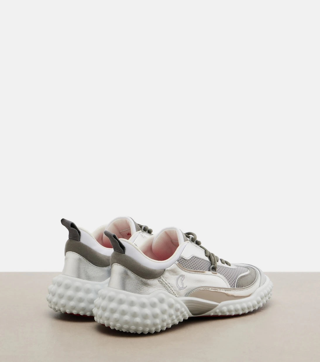 Christian Louboutin - Mara suede and mesh sneakers