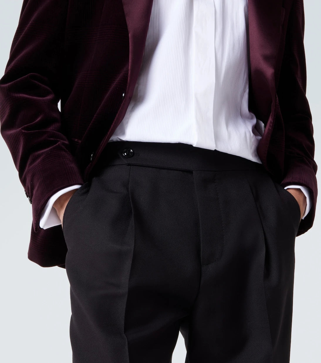 Brunello Cucinelli - Silk, wool, and mohair suit pants