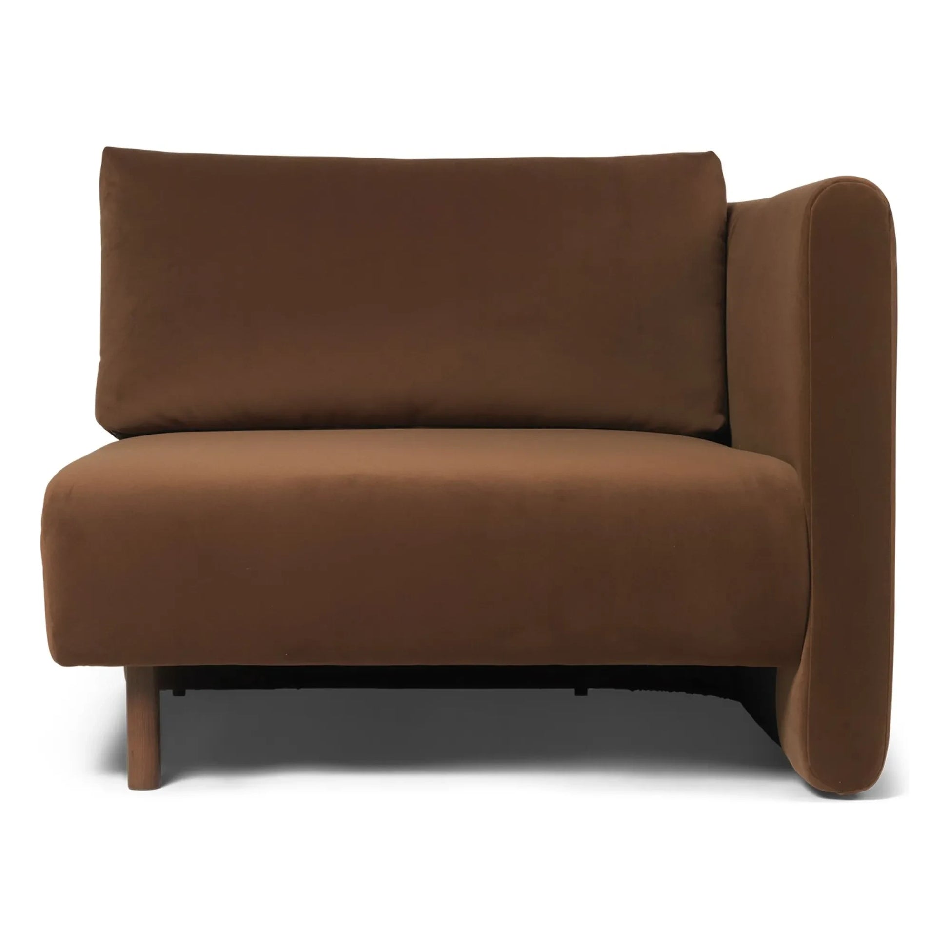 Ferm Living - Sofa Dase velvet right module | Brown