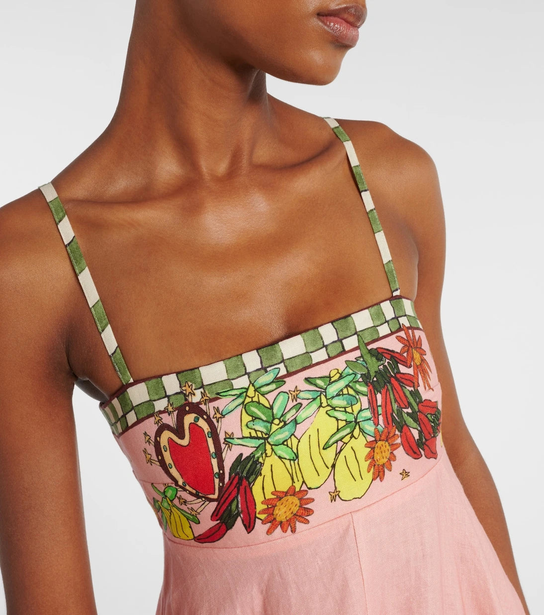 Alémais - x Greg Sindel Contessa printed linen maxi dress