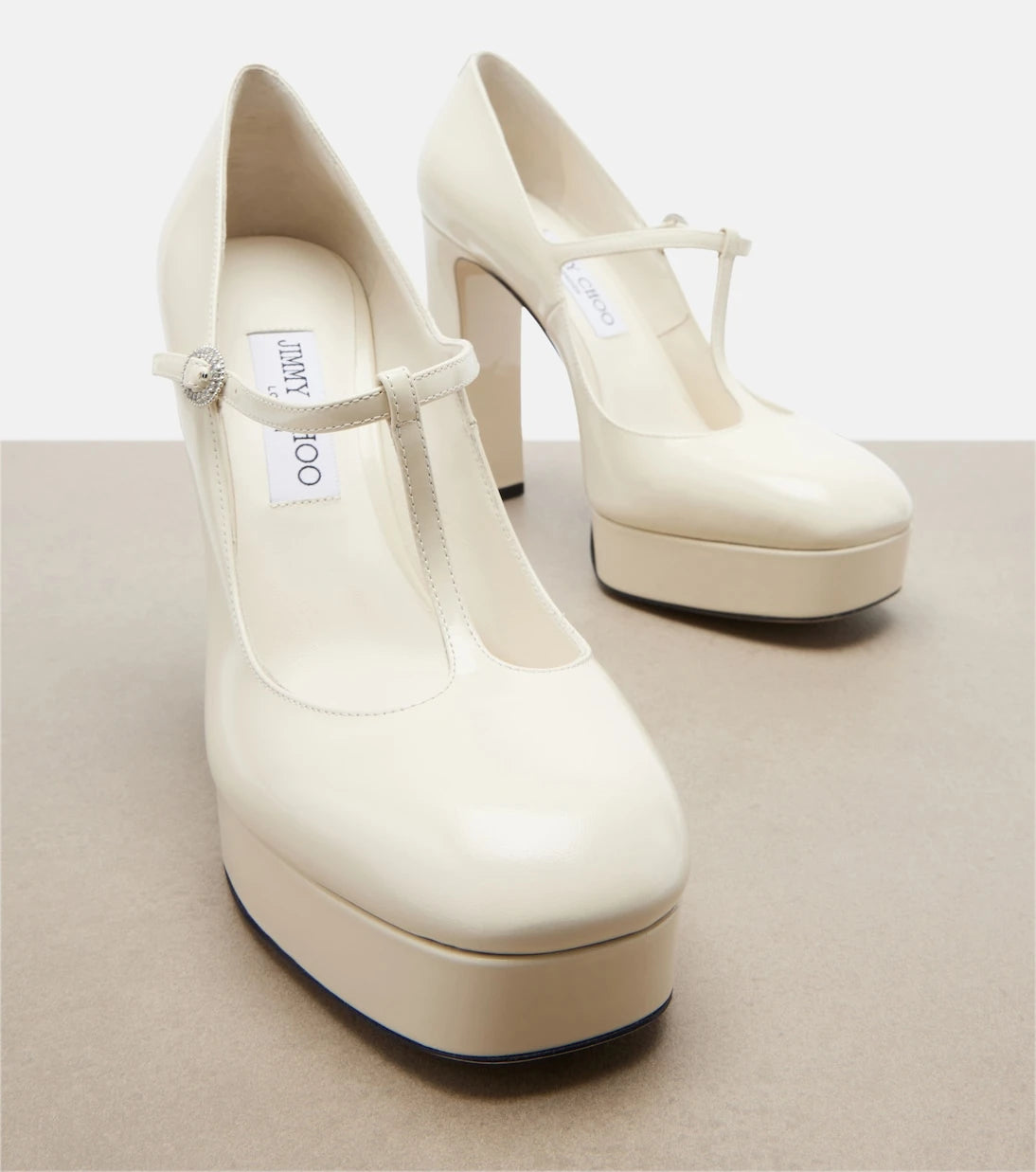 Jimmy Choo - Marene rugan Mary Jane topuklu ayakkabı