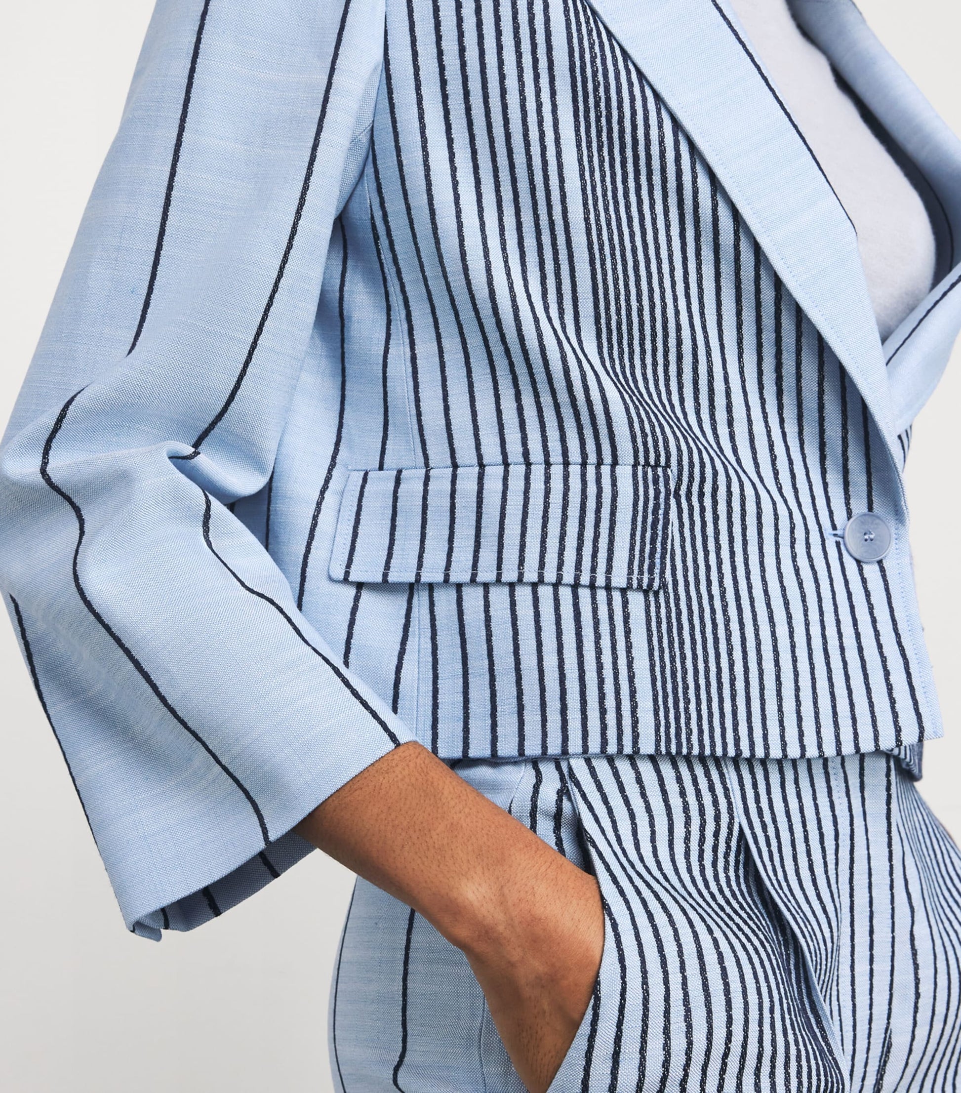 Embroidered Stripe Berlier Blazer