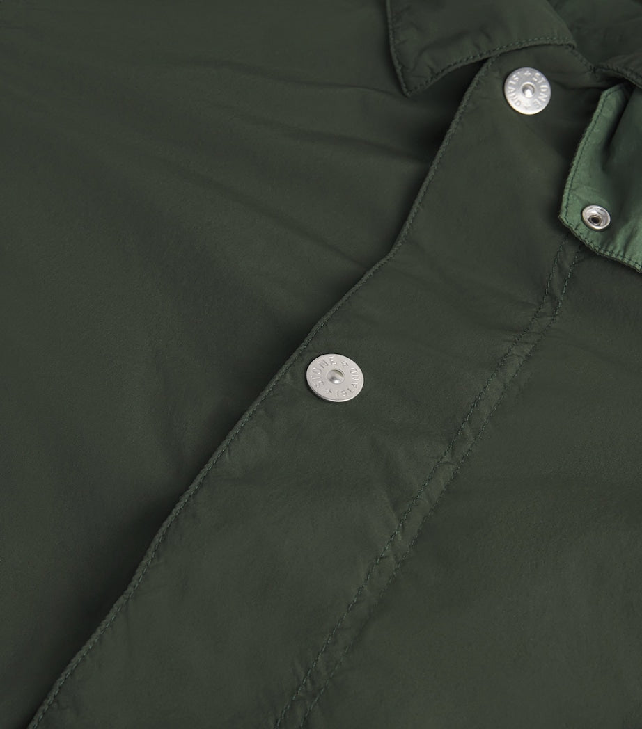 Stone Island Green Canvas Waterproof Compass Jacket