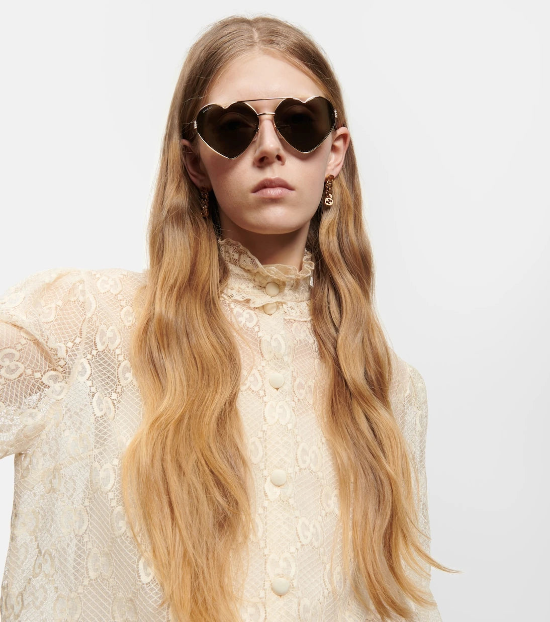 Gucci - Heart-shaped sunglasses