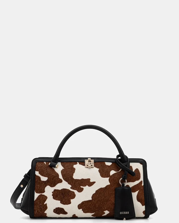 Guess чанта crossbody дамска от велур AUDREY