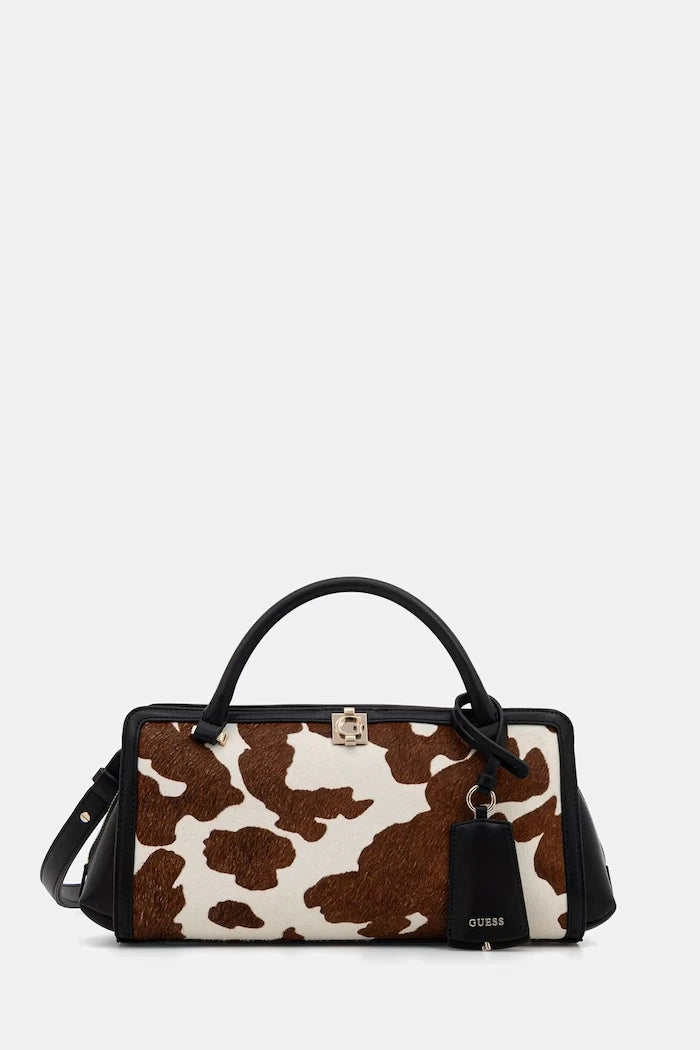 Guess чанта crossbody дамска от велур AUDREY