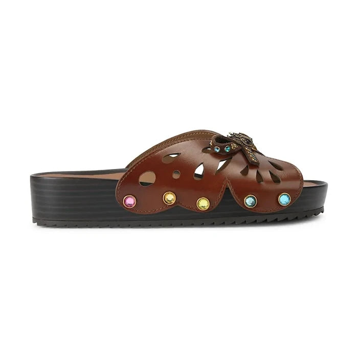 Kurt Geiger London чехли дамски кожени Boho Butterfly Flat