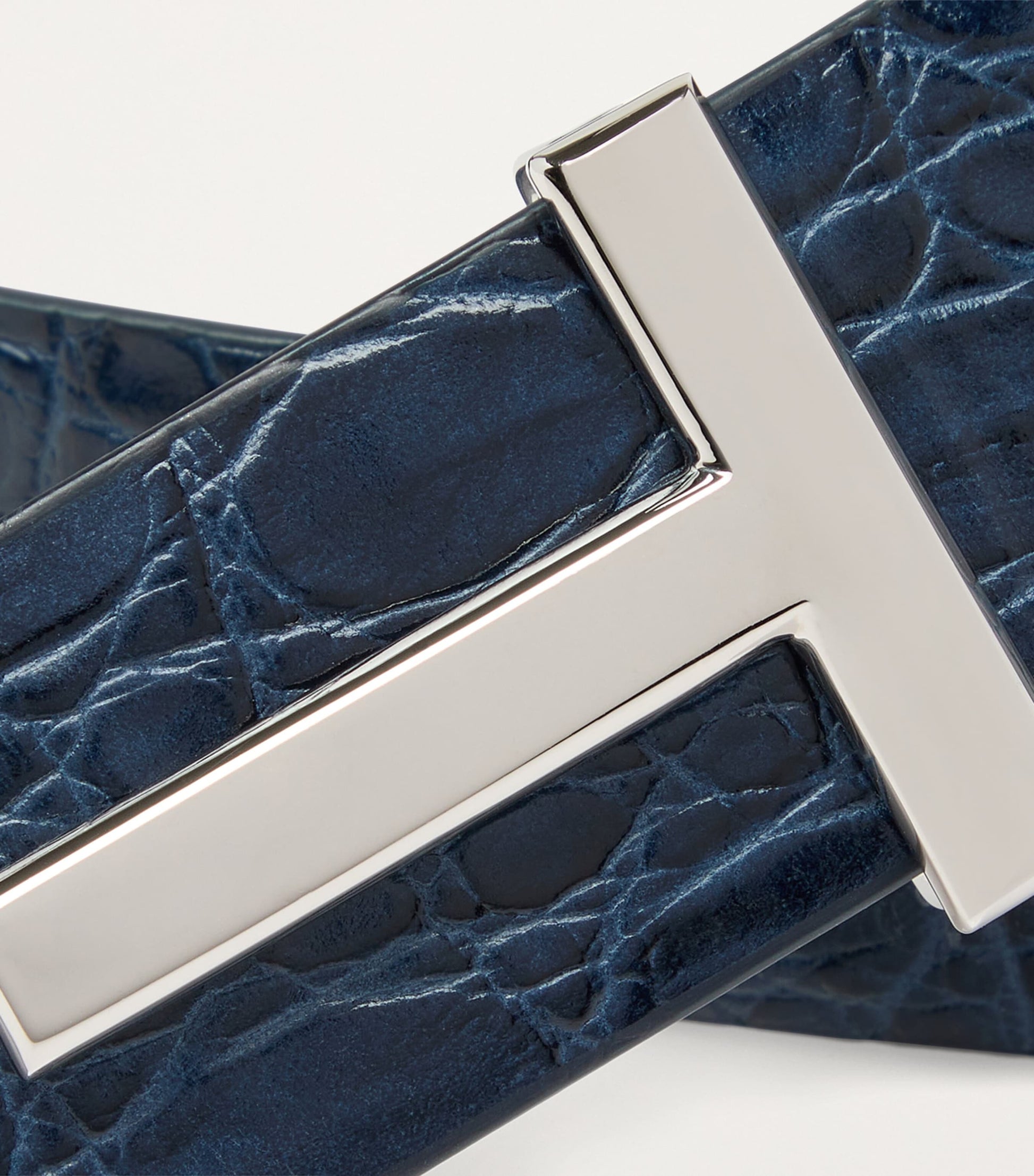 Leather Reversible T Icon Belt