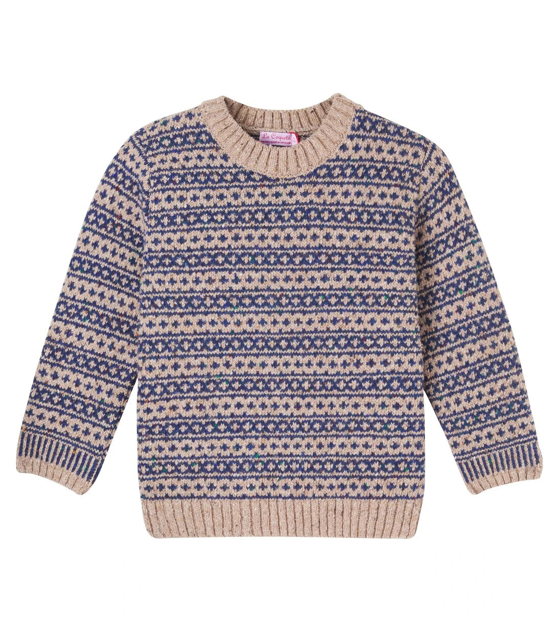 La Coqueta - Austen Fair Isle wool-blend sweater