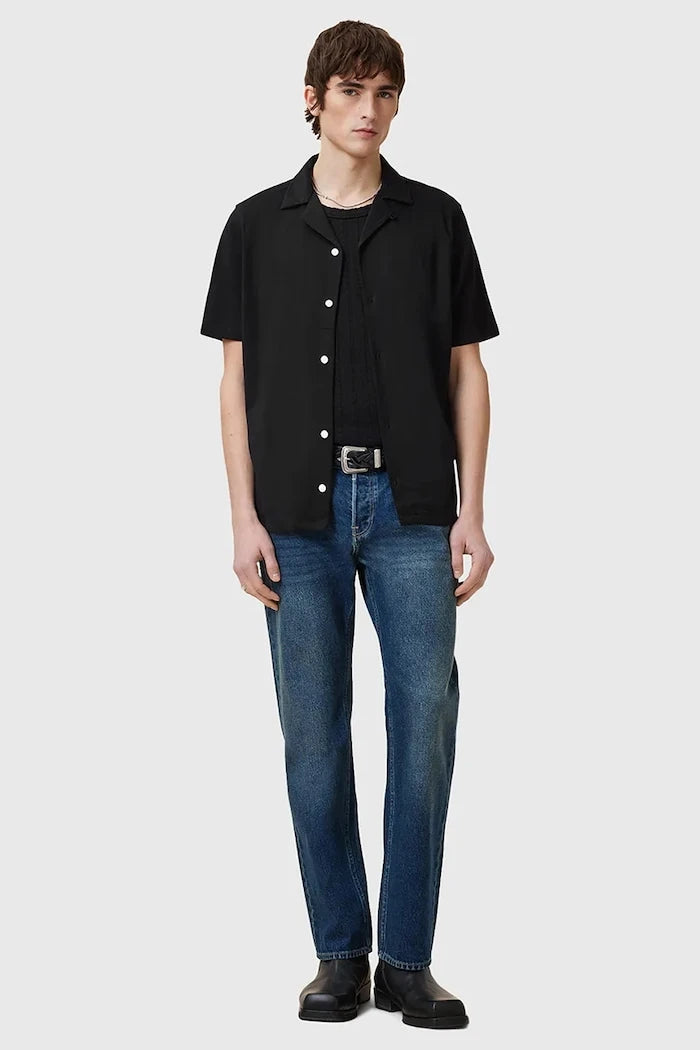 AllSaints риза мъжка от памук HUDSON