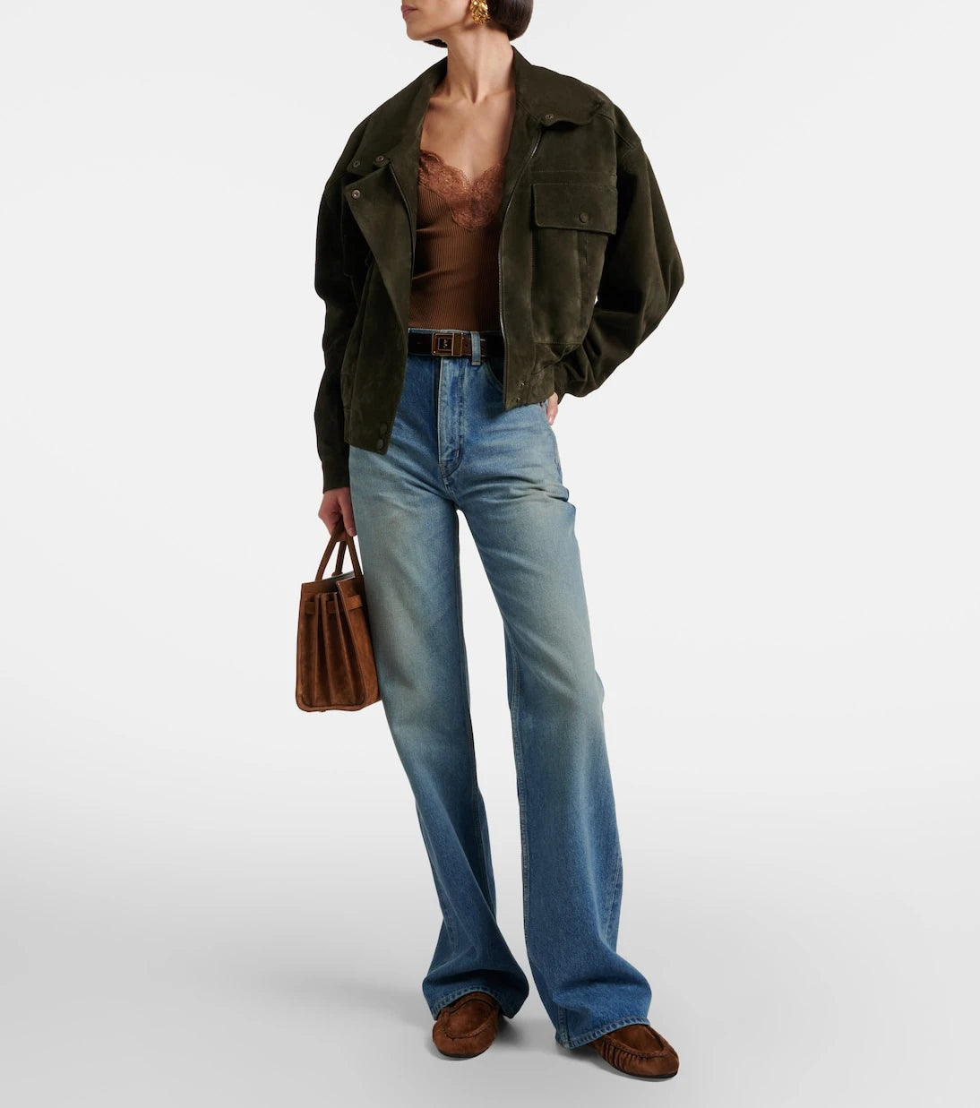 Saint Laurent - Le Loafer suede mules