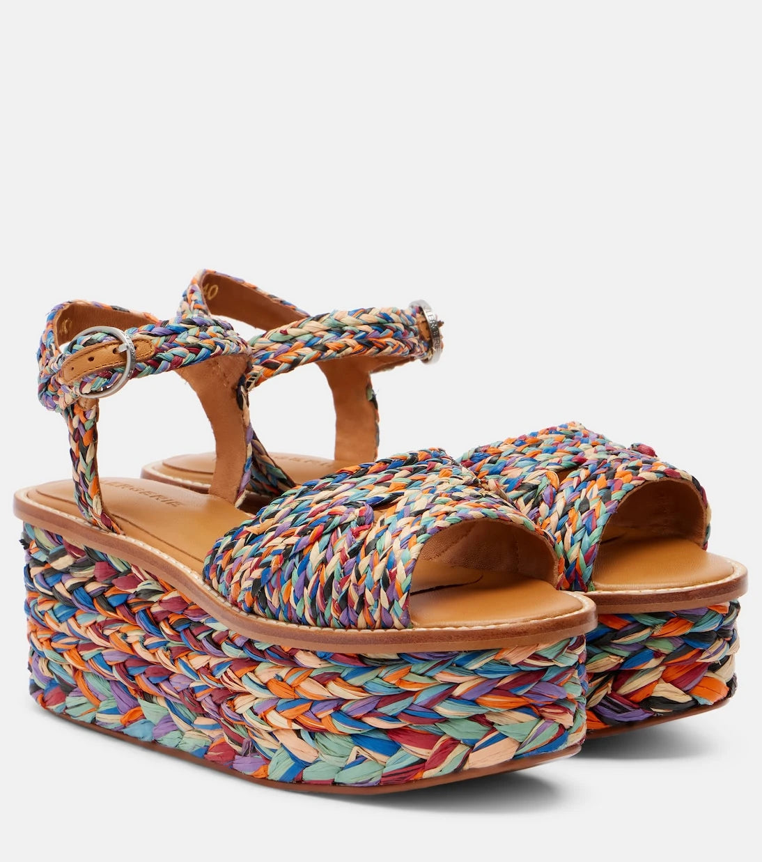 Clergerie - Arty raffia platform sandals