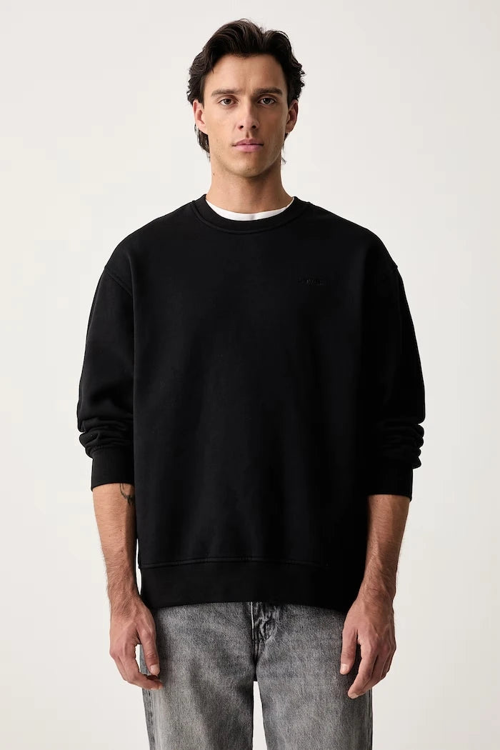 Levi's erkek pamuklu SWEATS CREW sweatshirt