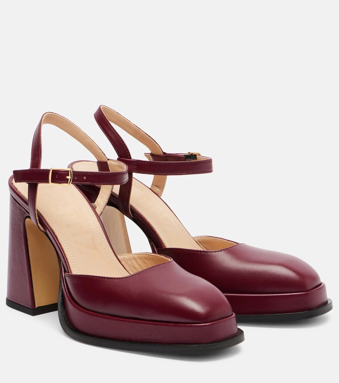 Souliers Martinez - Malasana 95 leather slingback pumps