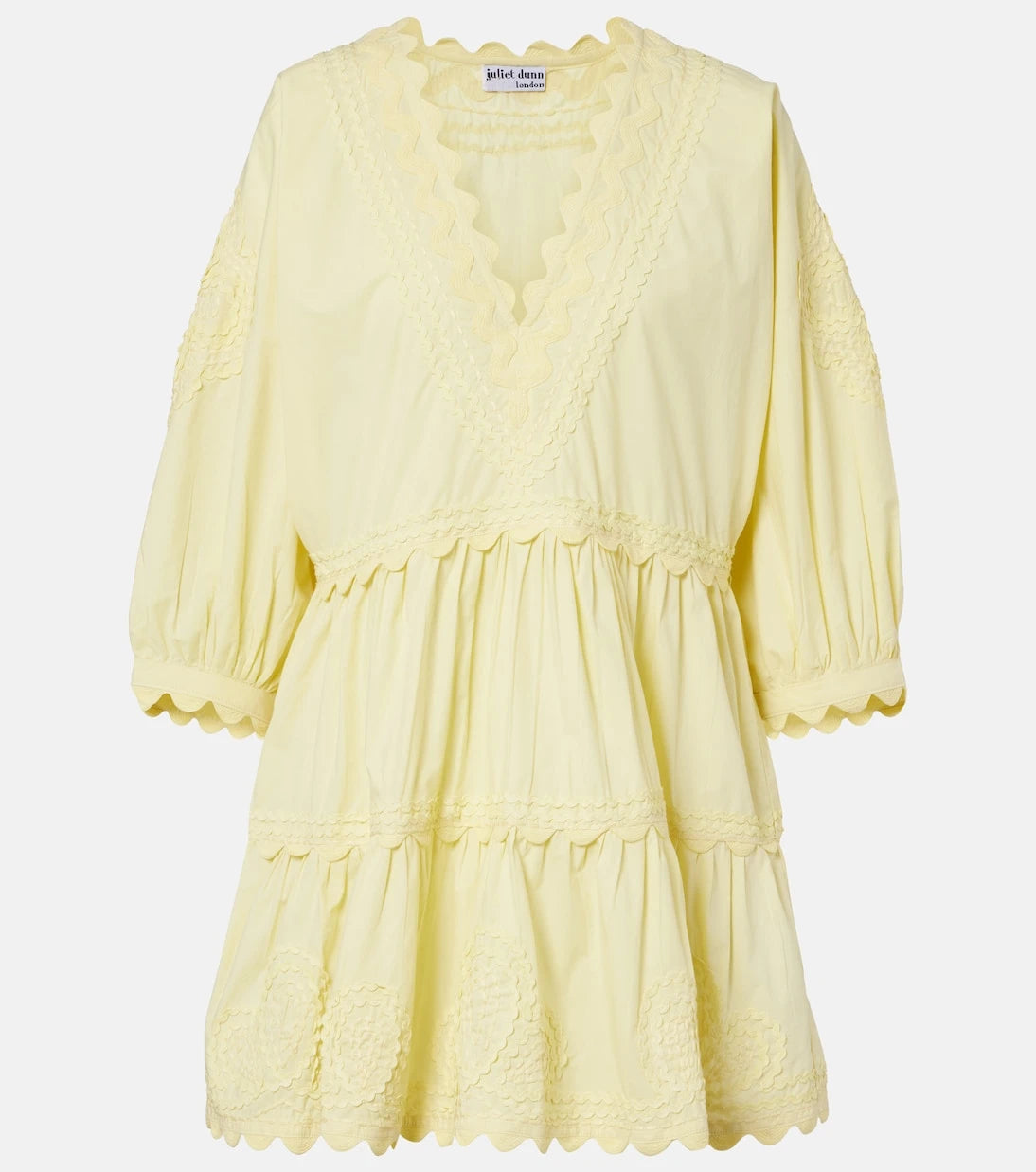 Juliet Dunn - Embroidered cotton minidress