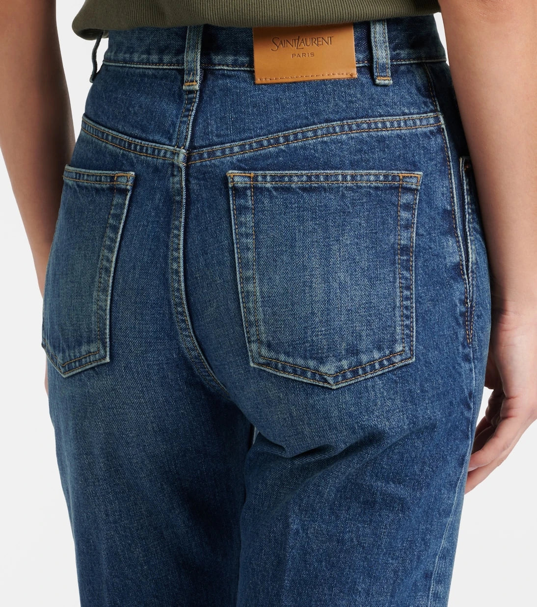 Saint Laurent - Clyde high-rise straight jeans