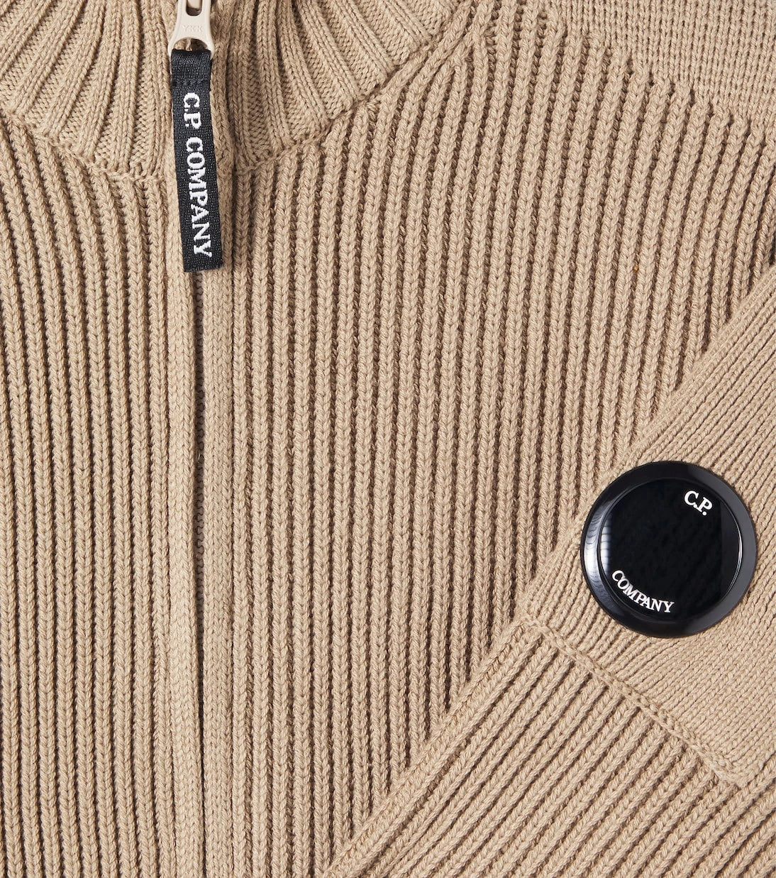 C.P. Company Kids - Ribbed-knit cotton-blend jacket