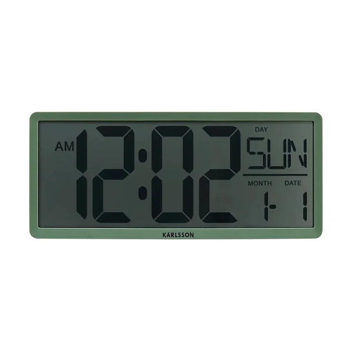Стенен часовник Karlsson Retro LCD