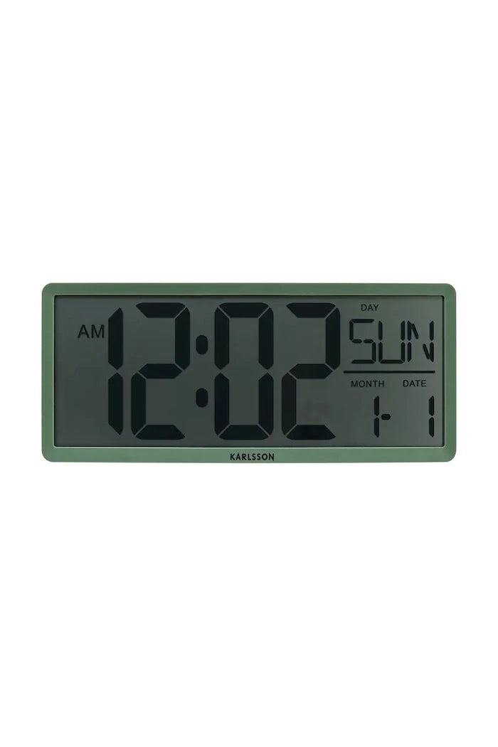 Стенен часовник Karlsson Retro LCD