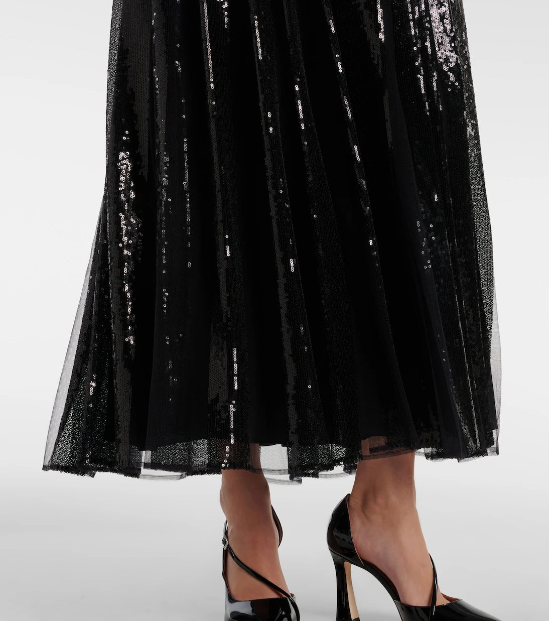 Elie Saab - Sequined tulle maxi dress