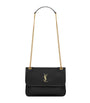 Saint Laurent Black Mini Leather Niki Shoulder Bag