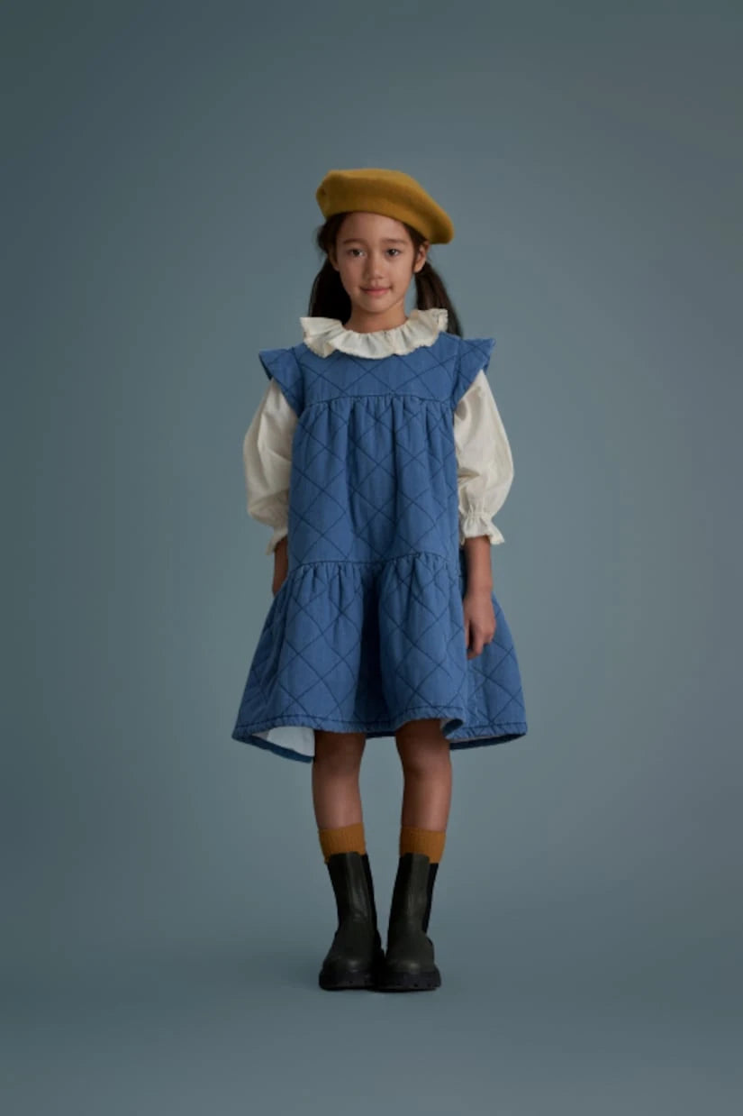 C'era Una Volta - Ambra tiered denim dress
