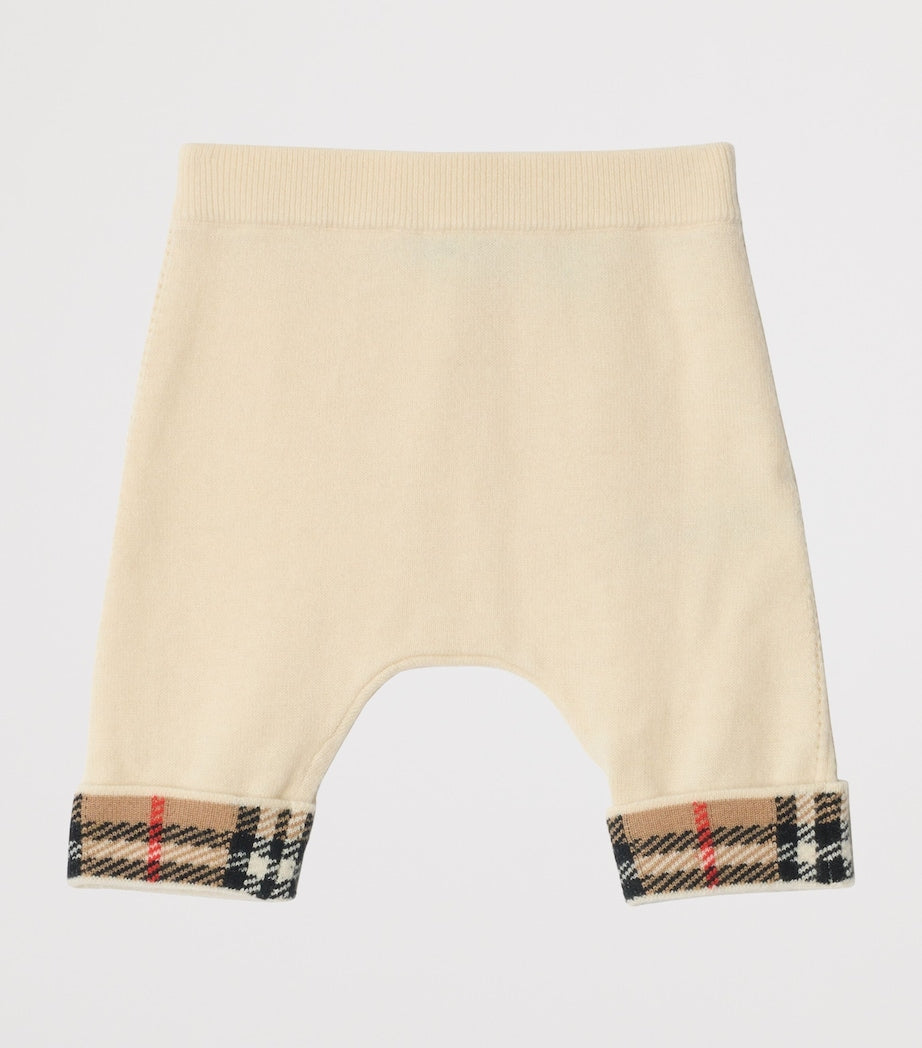 Burberry Kids Cashmere Check-Trim Cardigan and Trousers Set (1-18 Months)